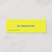 Abstrakte Mini Visitenkarte (Rückseite)