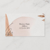 Abstrakte Minimal-Boho-Visitenkarte für kundenspez Visitenkarte (Rückseite)