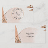 Abstrakte Minimal-Boho-Visitenkarte für kundenspez Visitenkarte (Vorne/Hinten)