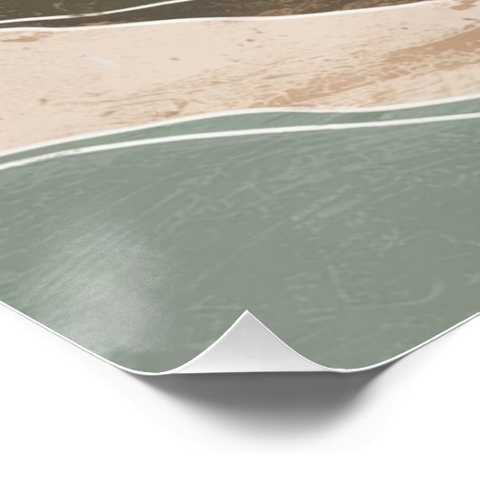 Abstrakte Minimalberge Poster (Ecke)