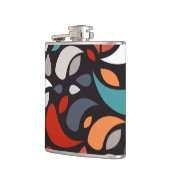 Abstrakte minimale geometrische Form Flachmann (Links)