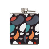 Abstrakte minimale geometrische Form Flachmann (Rückseite)