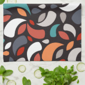 Abstrakte minimale geometrische Form Geschirrtuch (Gefaltet)