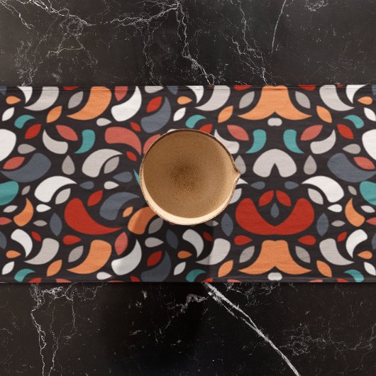 Abstrakte minimale geometrische Form Großer Tischläufer