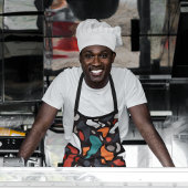 Abstrakte minimale geometrische Form Schürze