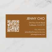 Abstrakte minimale minimale , moderne, neutrale St Visitenkarte (Rückseite)