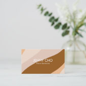 Abstrakte minimale minimale , moderne, neutrale St Visitenkarte (Stehend Vorderseite)