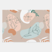 Abstrakte minimale Pastelltafel Geschenkpapier Set (Vorderseite 3)