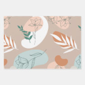 Abstrakte minimale Pastelltafel Geschenkpapier Set (Vorderseite)