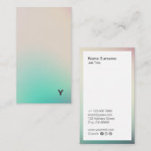 Abstrakte minimale Steigungs-vertikale Visitenkarte (Vorne/Hinten)