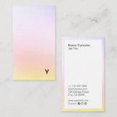 Abstrakte minimale Steigungs-vertikale Visitenkarte (Vorne/Hinten)