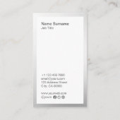 Abstrakte minimale Steigungs-vertikale Visitenkarte (Rückseite)