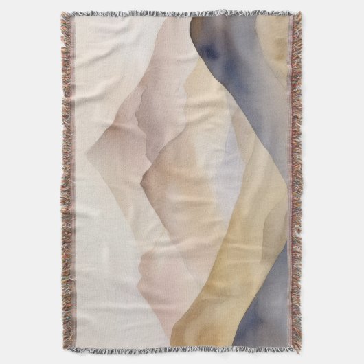 Abstrakte, minimalistisch-beige Gebirge Decke (Vorderseite Vertikal)