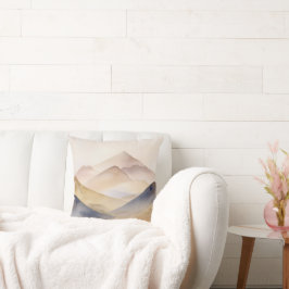 Abstrakte, minimalistisch-beige Gebirge Kissen