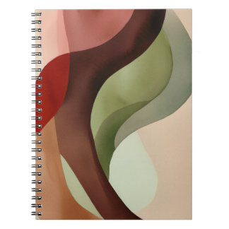 Abstrakte minimalistische Aquarellzusammensetzung Notizblock