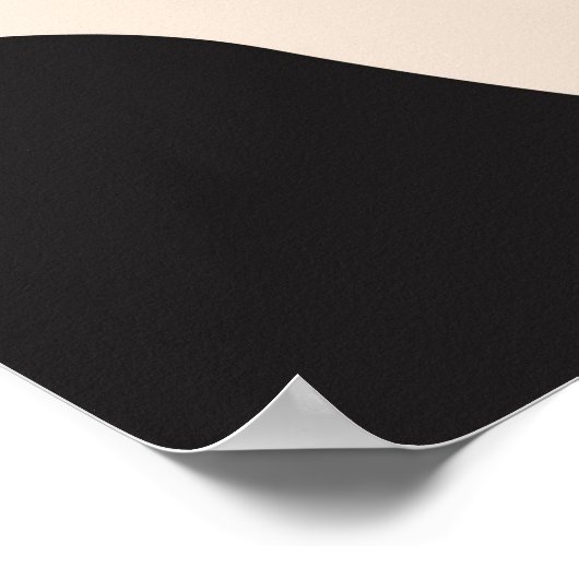 Abstrakte Minimalistische Blätter Poster (Ecke)