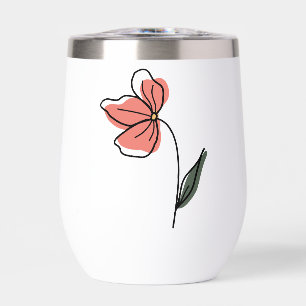 Abstrakte Minimalistische Blume Wiederverwendbares