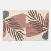 Abstrakte, minimalistische Kunst aus Palmenblätter Geschirrtuch (Horizontal)