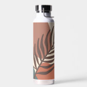 Abstrakte, minimalistische Kunst aus Palmenblätter Trinkflasche (Links)