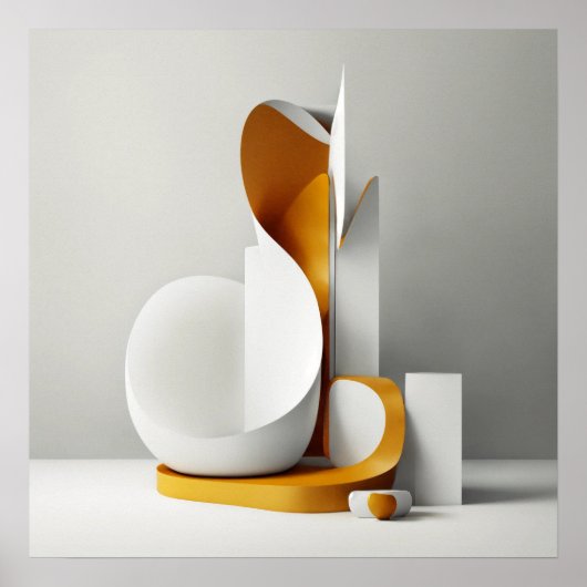 Abstrakte Minimalistische Kunst im Hintergrund Poster (Vorne)
