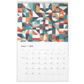 Abstrakte minimalistische Kunst Kalender (Mär 2026)