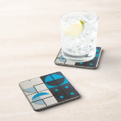 Abstrakte Minimalistische Kunst mit geometrischen  Getränkeuntersetzer (Rechte Seite)