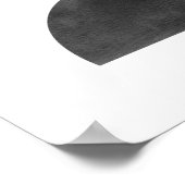 Abstrakte Minimalistische Kunst - Semi Circles 1 Poster (Ecke)