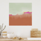 Abstrakte Minimalistische Landschaft Konzeptionell Poster (Küche)