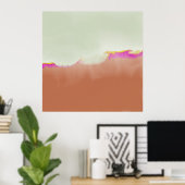 Abstrakte Minimalistische Landschaft Konzeptionell Poster (Heimbüro)