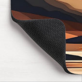 Abstrakte minimalistische Landschaft Mousepad (Ecke)