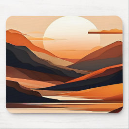 Abstrakte minimalistische Landschaft Mousepad