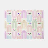 Abstrakte Minimalistische, lange Arschform Fußmatte (Vorderseite)