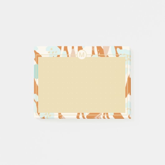 Abstrakte Minimalistische Liebe Valentine Herz-Bra Post-it Klebezettel (Vorderseite)