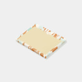 Abstrakte Minimalistische Liebe Valentine Herz-Bra Post-it Klebezettel (angewinkelt)