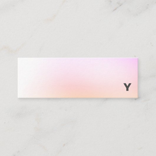 Abstrakte Minimalistische Mini Visitenkarte (Vorderseite)