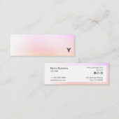 Abstrakte Minimalistische Mini Visitenkarte (Vorne/Hinten)