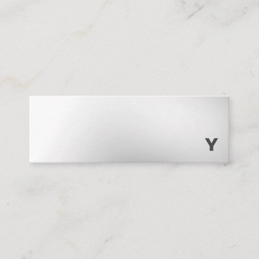 Abstrakte Minimalistische Mini Visitenkarte (Vorderseite)