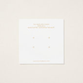 Abstrakte Minimalistische Schmuckkarte (Rückseite)