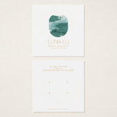 Abstrakte Minimalistische Schmuckkarte (Vorne & Hinten)