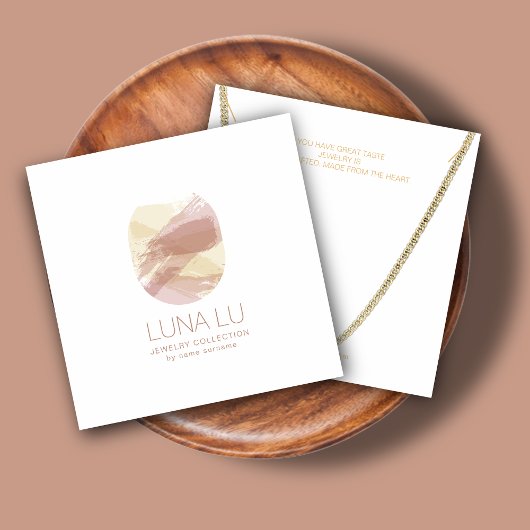 Abstrakte Minimalistische Schmuckkarte