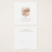 Abstrakte Minimalistische Schmuckkarte (Vorne & Hinten)