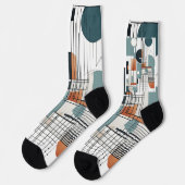 Abstrakte Minimalistische Socken (Linkes Detail)