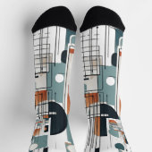 Abstrakte Minimalistische Socken (Oben)