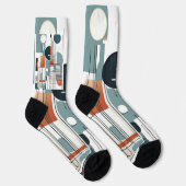 Abstrakte Minimalistische Socken (Rechts)