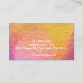 Abstrakte Minimalistische Visitenkarte (Rückseite)