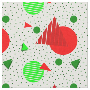 abstrakte minimalistische Weihnachten Memphis geom Stoff