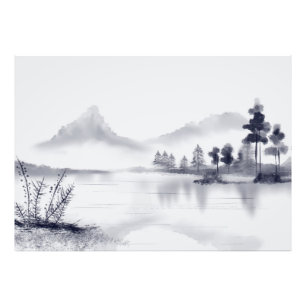 Abstrakte Minimallandschaft Fotodruck