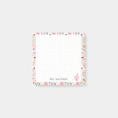 Abstrakte Minze und moderne goldene Post-it-Noten Post-it Klebezettel (Vorderseite)