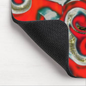 Abstrakte Mischung von rotem Farbverlauf über sand Mousepad (Ecke)