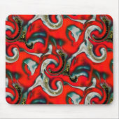 Abstrakte Mischung von rotem Farbverlauf über sand Mousepad (Vorne)